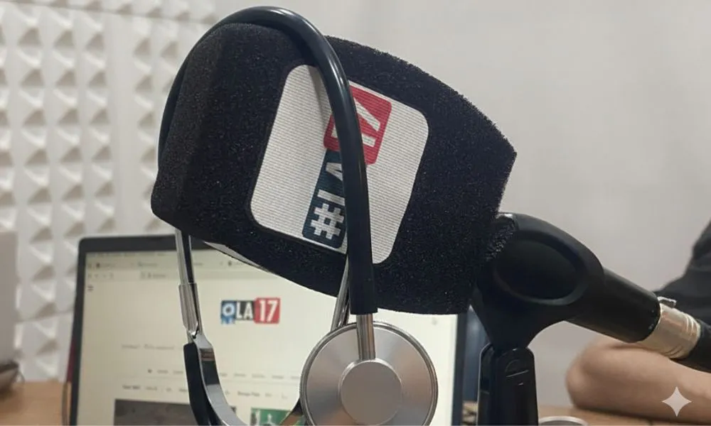 Micrófono de LA17 con estetoscópio