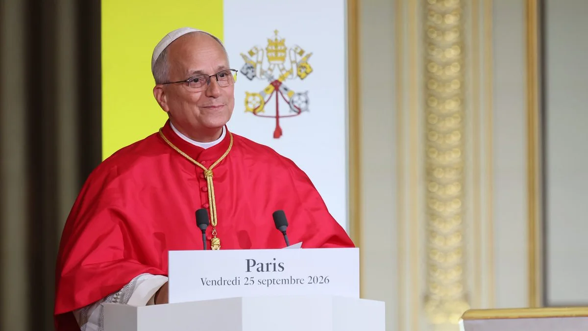 León XIV en Francia. Foto Daniel Ibáñez / EWTN News / ACI Prensa