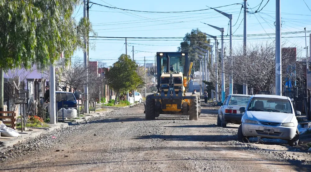 Trabajos en el barrio 22 de Agosto