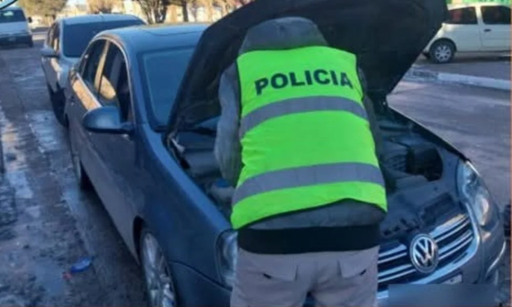 auto secuestrado en Sarmiento