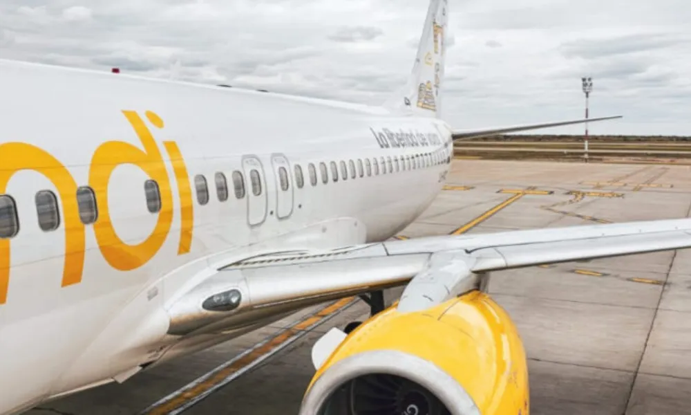 Avión de Flybondi en 