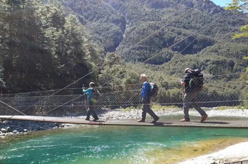Turistas en el Bolsón