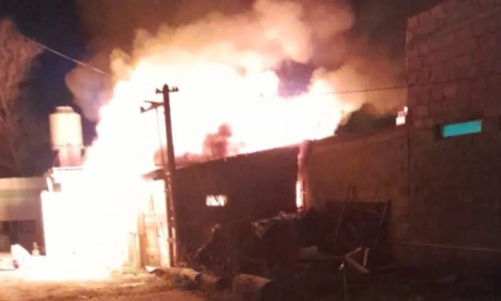 Incendio provocado por una hornalla encendida