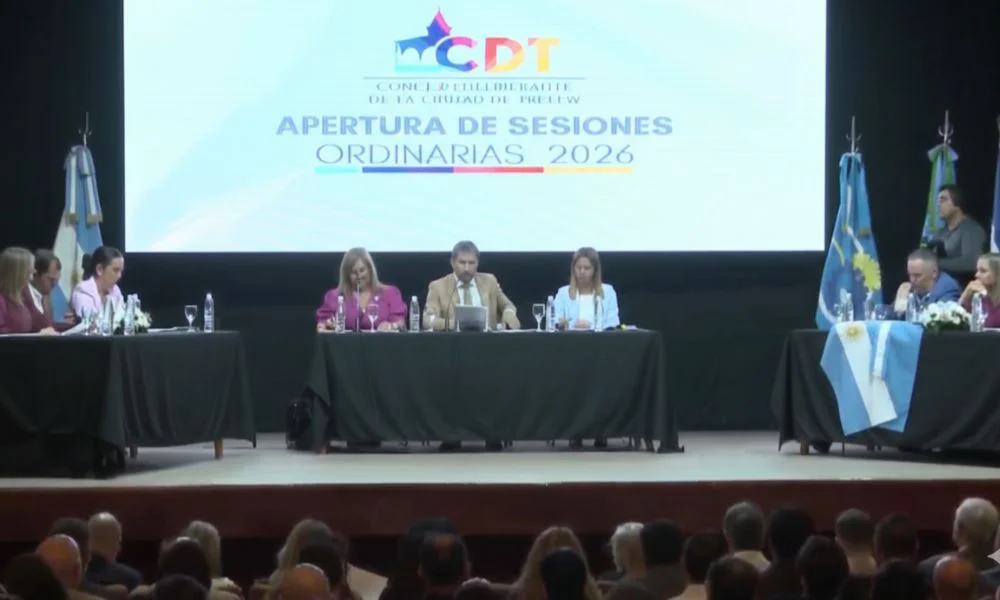 Apertura de sesiones en Trelew