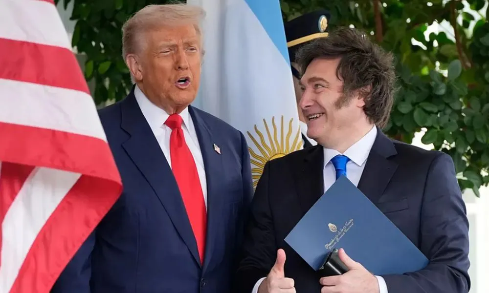 Donald Trump y Javier Milei. Foto: Alex Brandon/Copyright 2025 The AP / Euronews