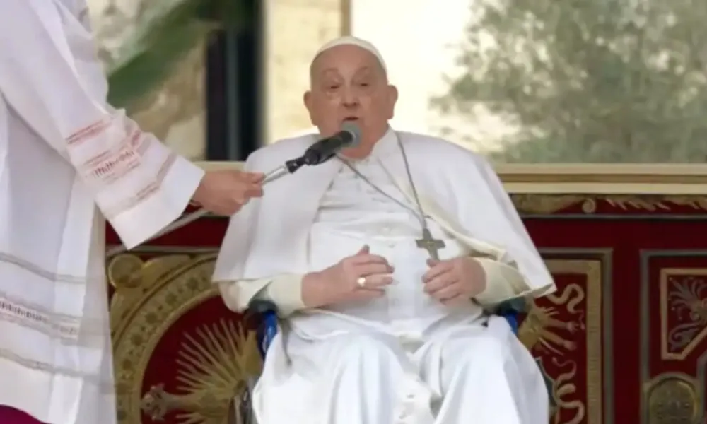 Papa Francisco en Domingo de Ramos