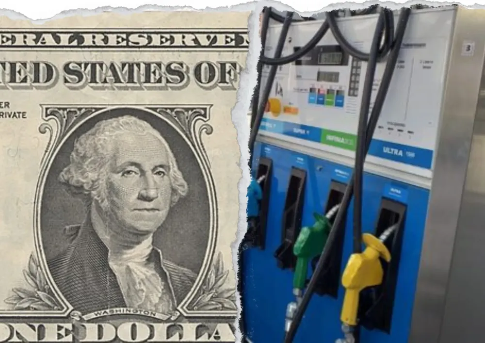 Combustibles atados al dólar