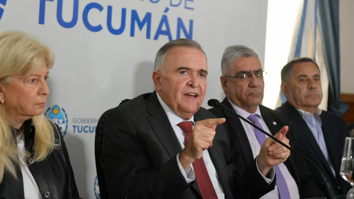 El gobernador Jaldo expresó duras críticas a la reforma electoral que impulsa Milei