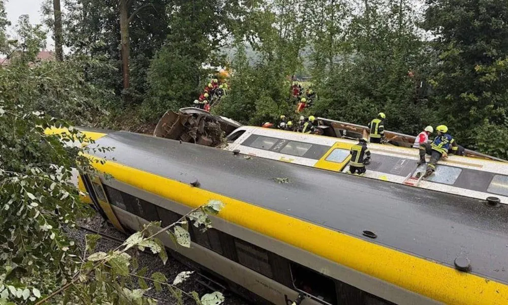 Descarriló un tren rápido en Alemania (Foto: Ok Diario)