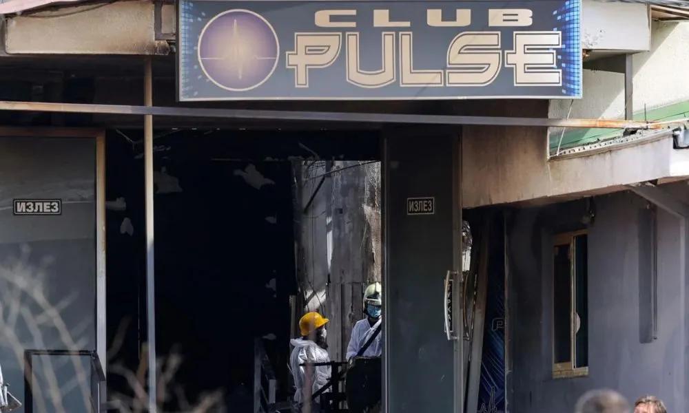 Incendio Club Pulse Macedonia foto ABC