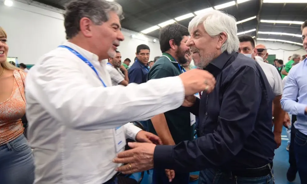 Jorge Taboada y Hugo Moyano