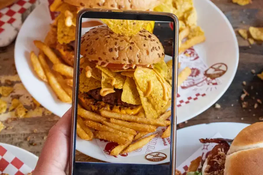 Comida en redes sociales