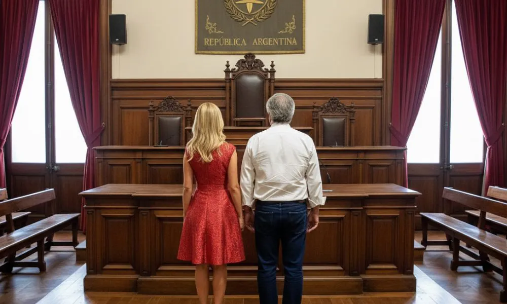 Alberto y fabiola de espaldas en la corte foto ilustrativa generada por LA17