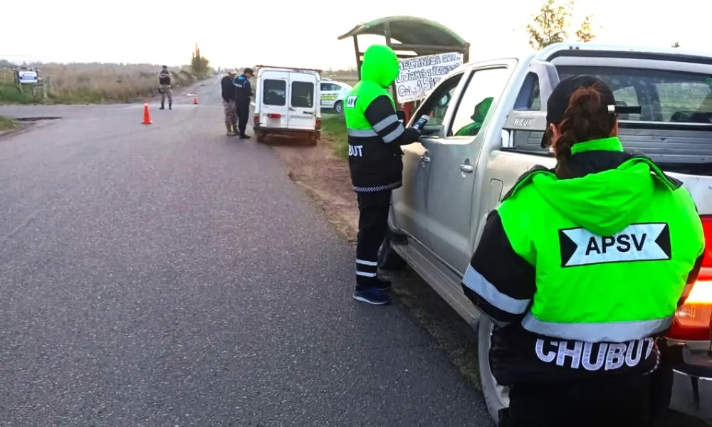 El Gobierno del Chubut controló más de 9.000 vehículos