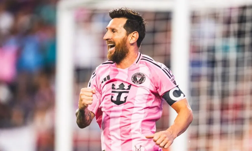 Messi celebra un gol del Inter Fodo Inter Miami X