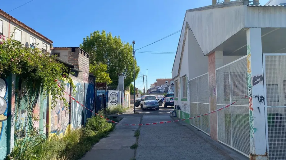 Pasillo donde ocurrió el tiroteo.
