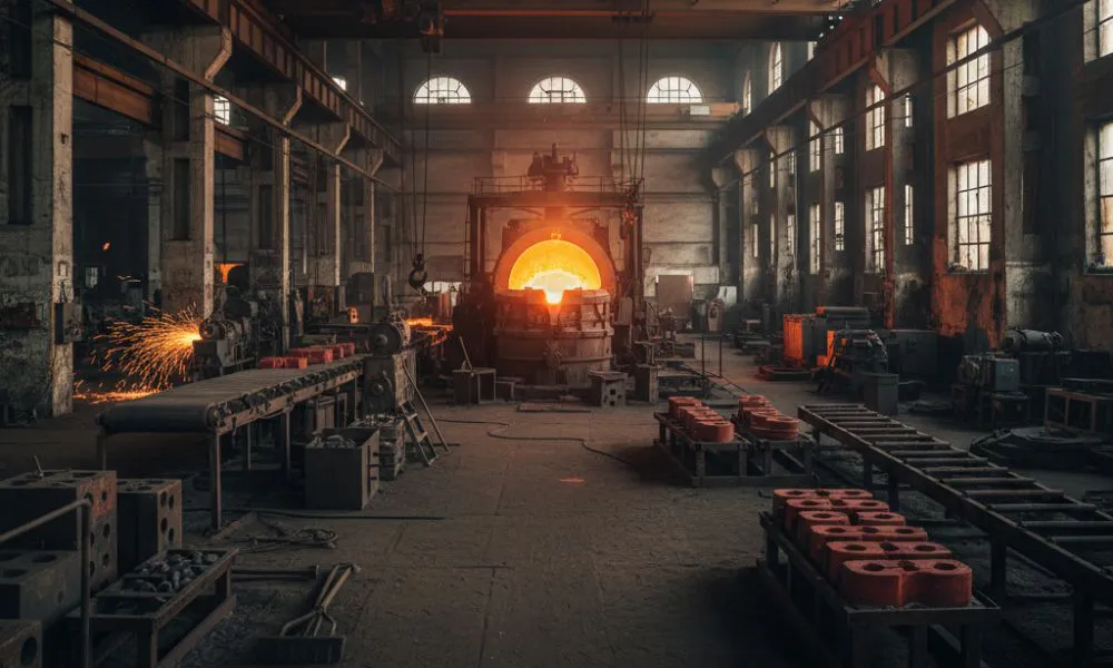 Taller de fundición imagen ilustrativa generada por LA17