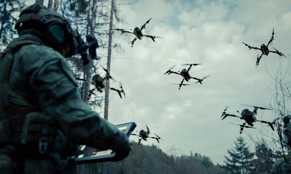 Un modelo donde distintos robots aéreos y terrestres actúan en conjunto.