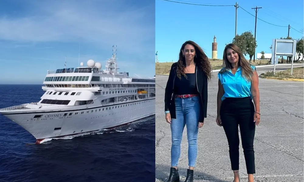 Crucero Odyssey, la intendenta Loyola y Gisella Silva