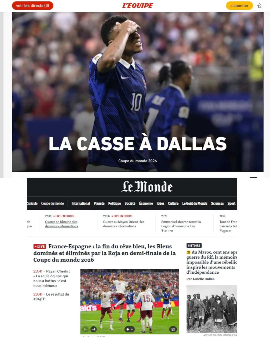 Medios franceses