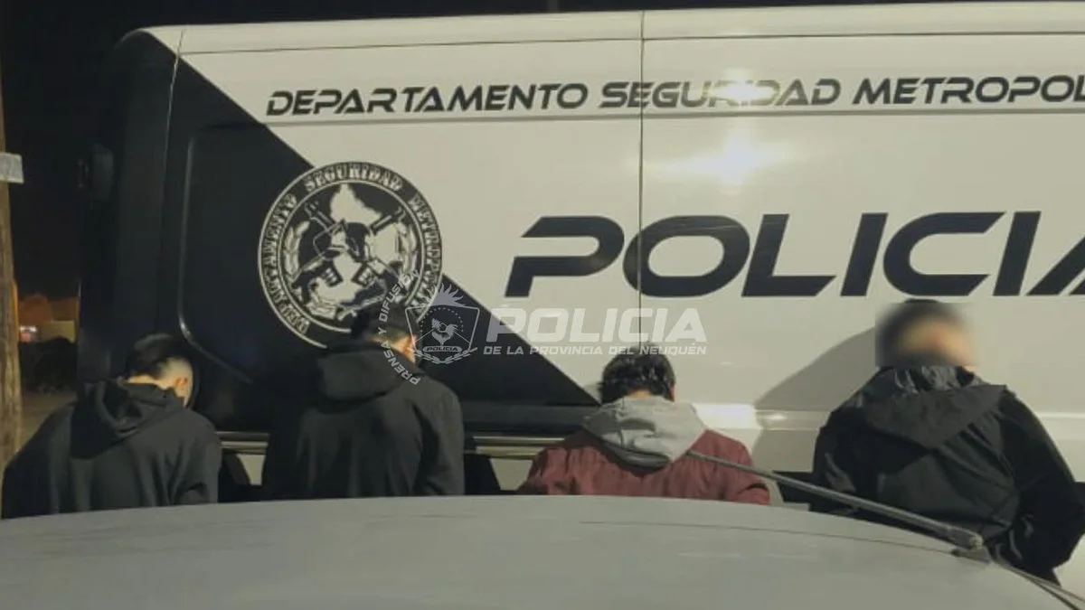 Cuatro detenidos en Centenario