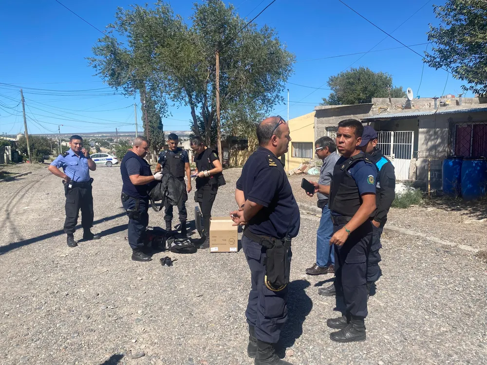 Operativo policial por el robo al repartidor