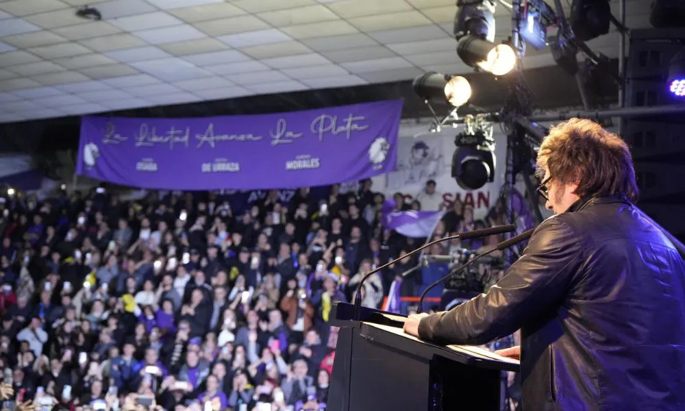 Javier Milei en La Plata