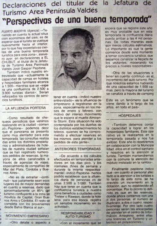 publicación Diario El Chubut