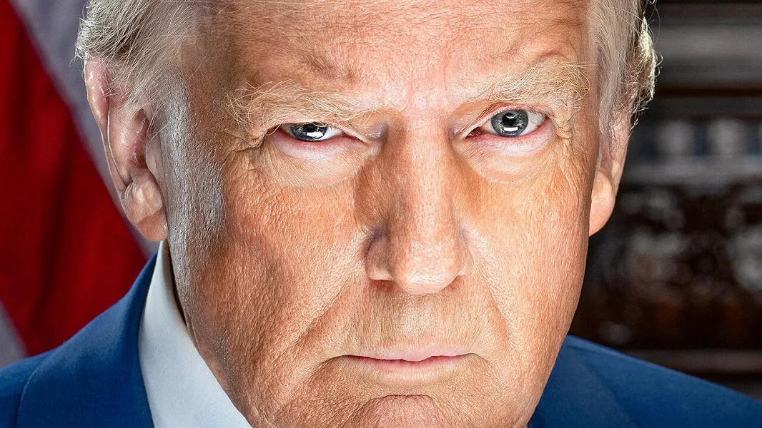 El retrato presidencial de Donald Trump de su segundo mandato. © Equipo de transición Trump-Vance