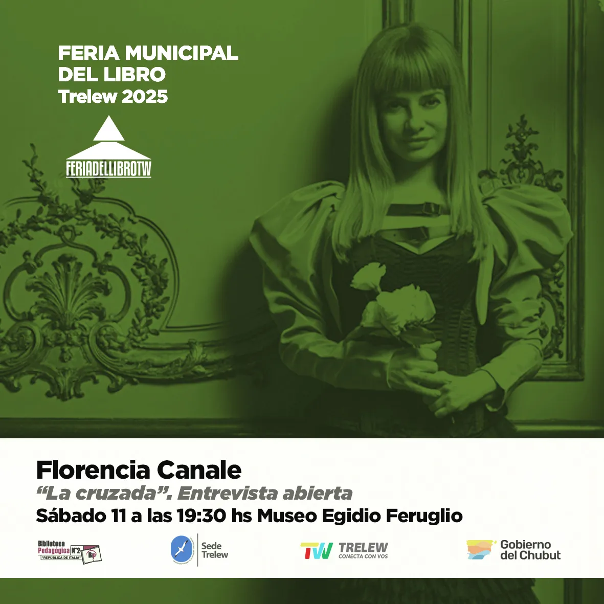 Florencia Canale en la Feria del Libro de Trelew