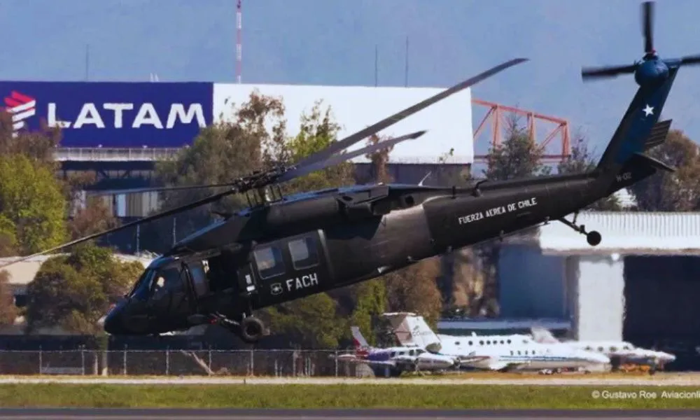 Helicóptero de la Fuerza Aérea de Chile