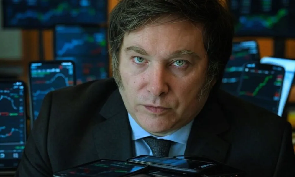 Presidente Javier Milei Cripto Imágen ilustrativa generada por AI Grok