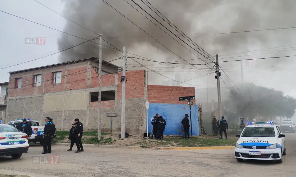 Incendio intencional en Madryn