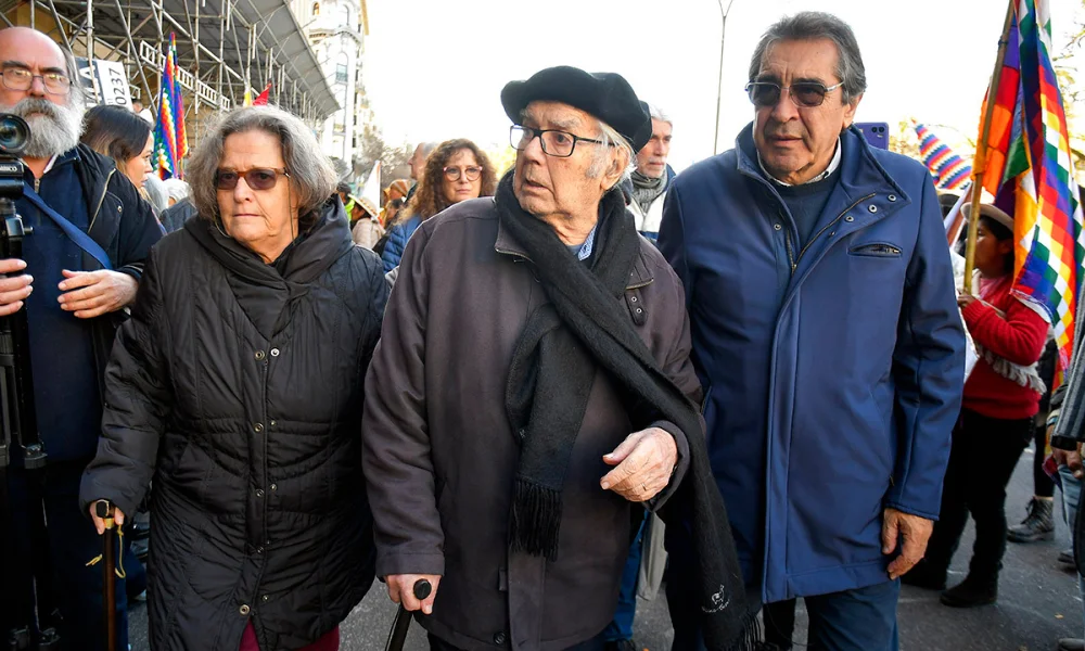 Adolfo Pérez Esquivel inició un ayuno contra la gestión de Javier Milei.