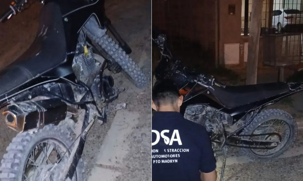Interceptaron una moto con el motor adulterado en un control vehicular en Puerto Madryn
