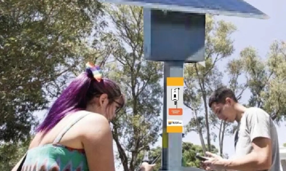 Tótem de carga de celulares