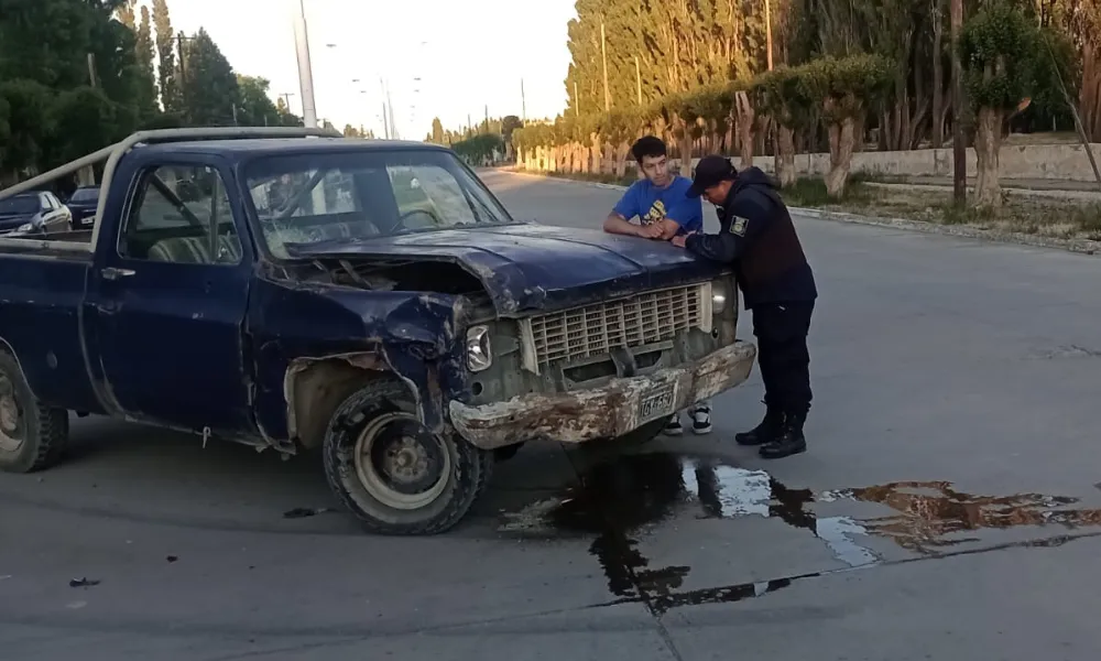 Camioneta involucrada en el accidente