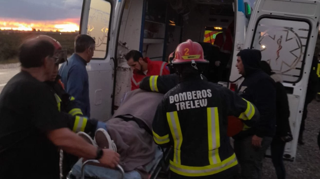 Accidente en Trelew. policía 1