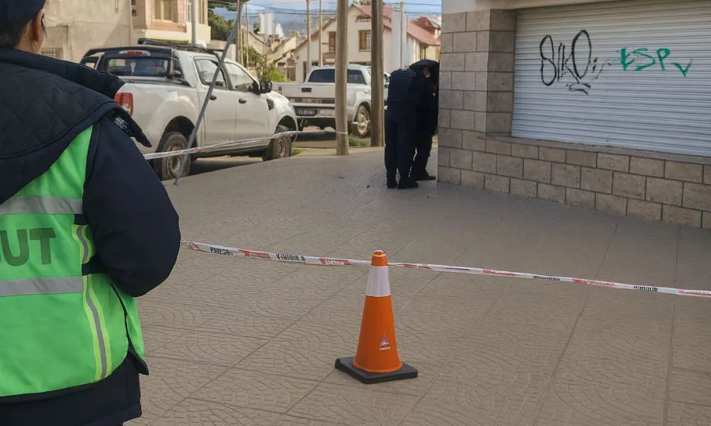 Disparos en la oficina judicial de Comodoro imagen reeditada por LA17 fuente Crónica