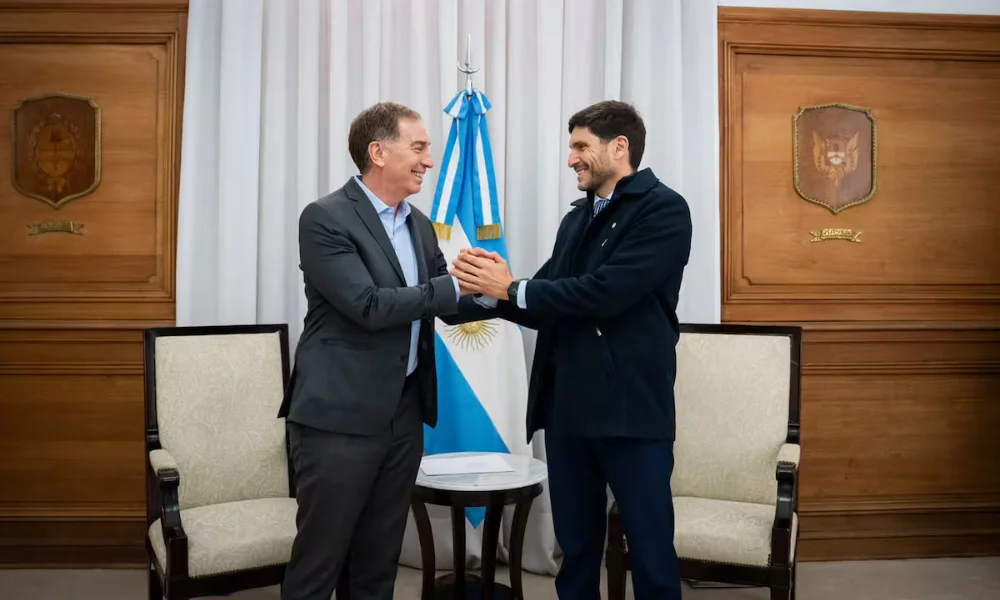Diego Santilli y Maximiliano Pullaro