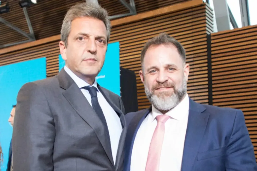 Sergio Massa y José Glsky
