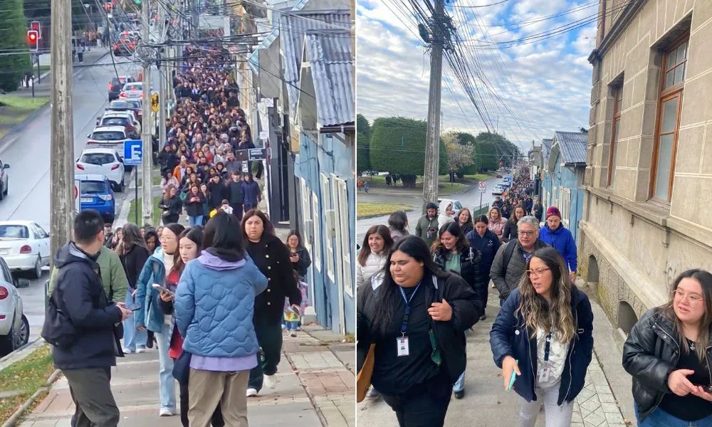 Evacuacion zona chilena por sismo