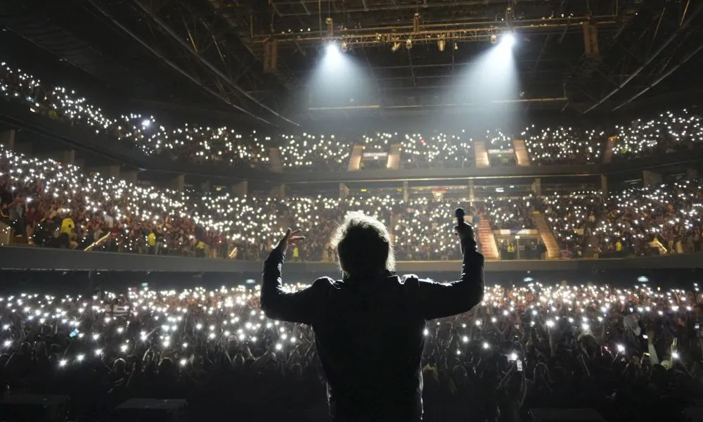 Javier Milei en el Movistar Arena