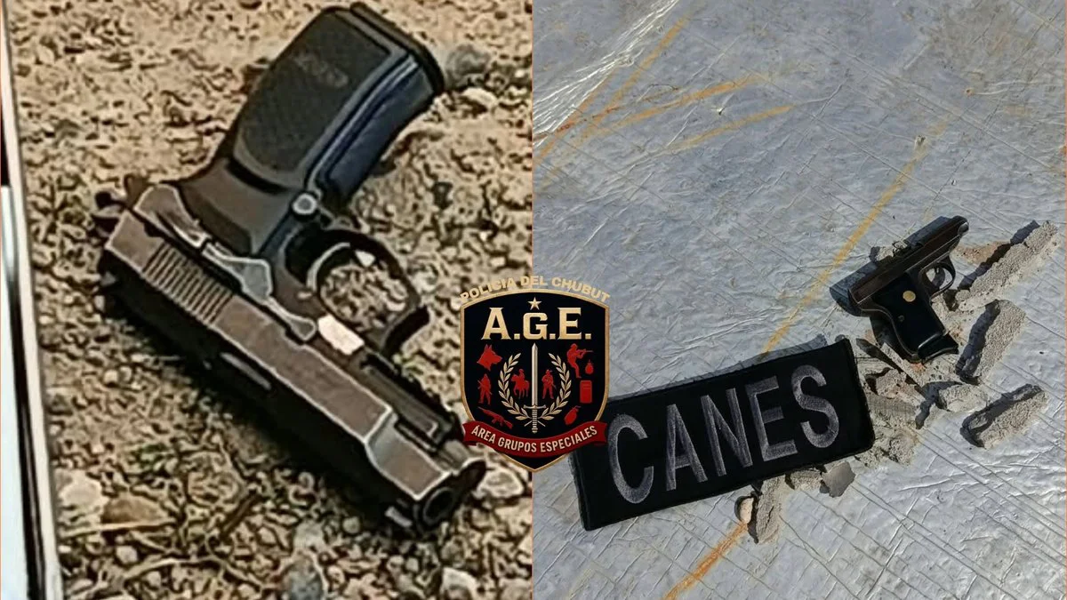Armas secuestradas en Trelew