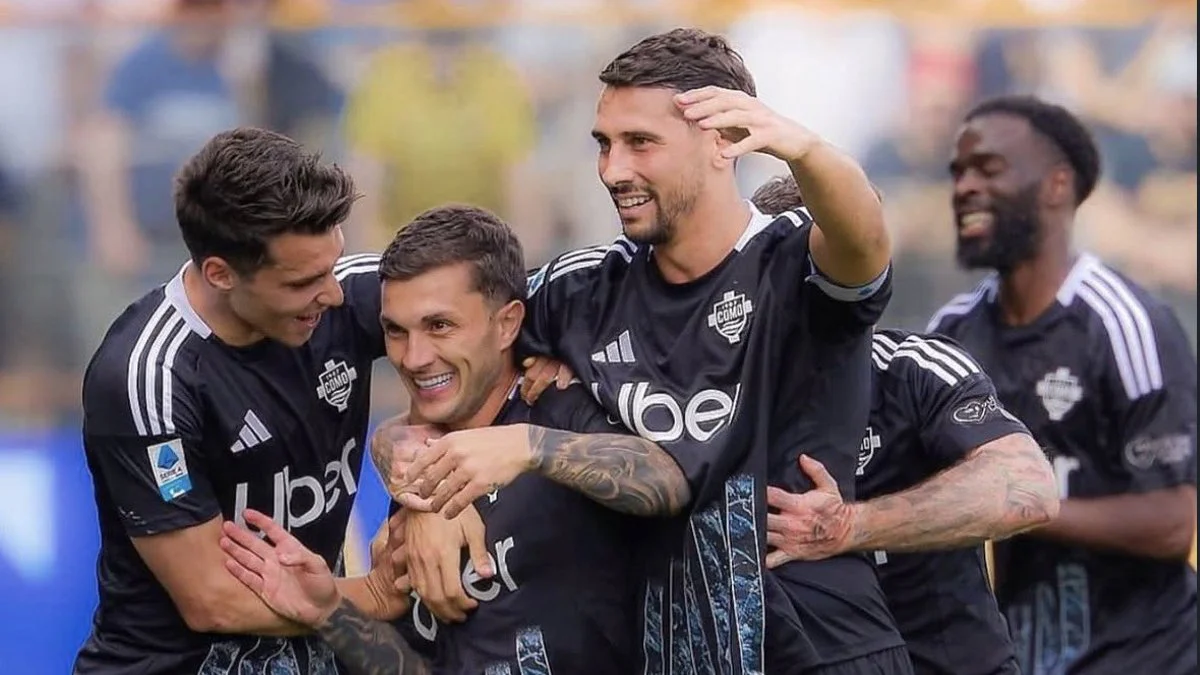Victoria del Como sobre Sassuolo. Foto X