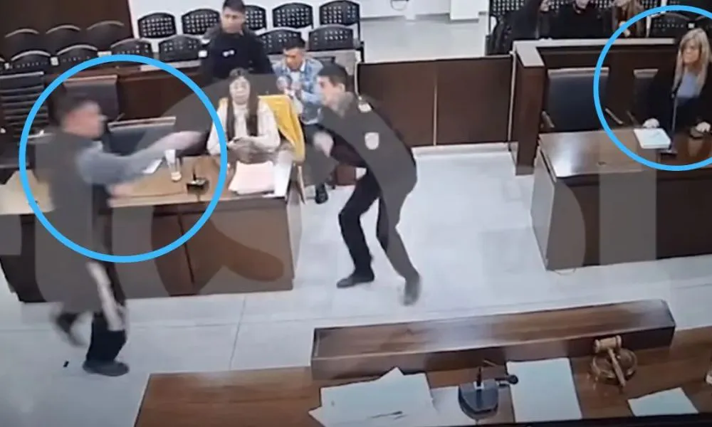 Preso atacó a una fiscal durante una audiencia