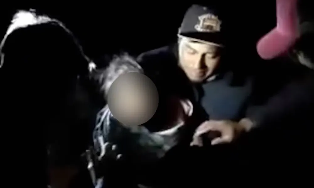 rescate de la niña en plena madrugada