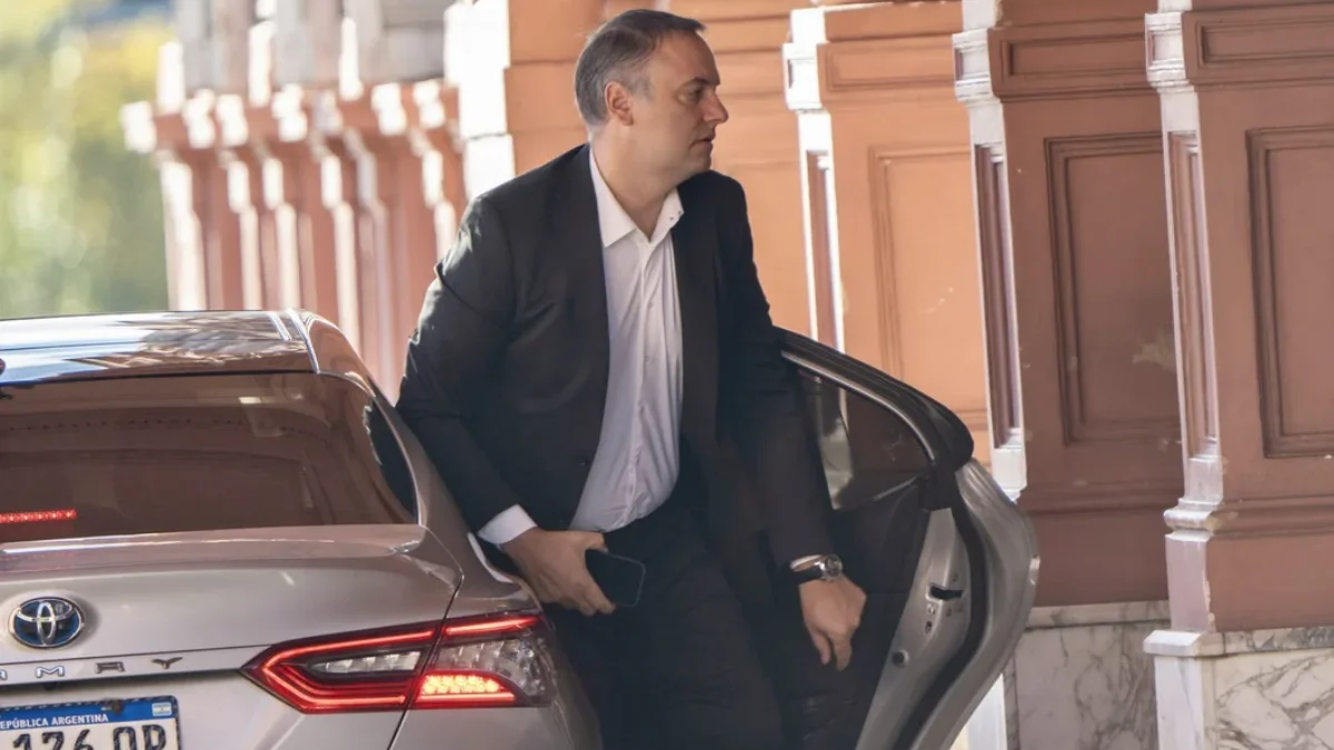 El jefe de Gabinete, Manuel Adorni