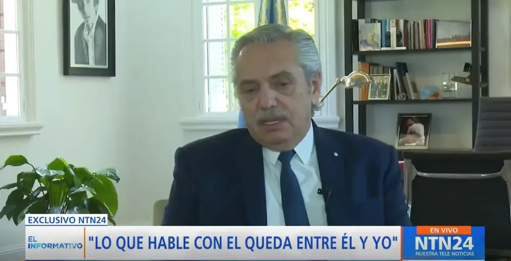 Habló Fernández con un medio colombiano