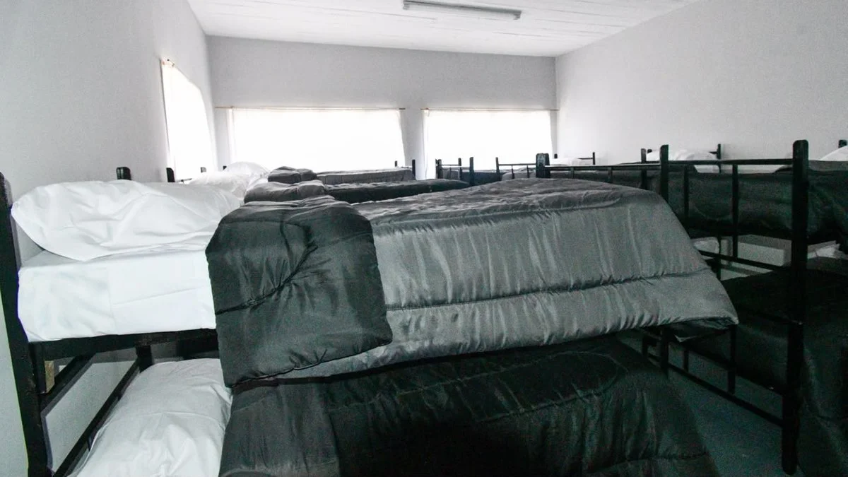 albergue del Gimnasio Municipal N.º 1 de Trelew